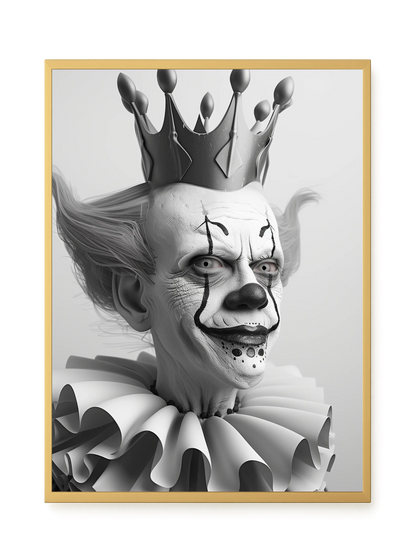 Crowned Clown Canvas Print