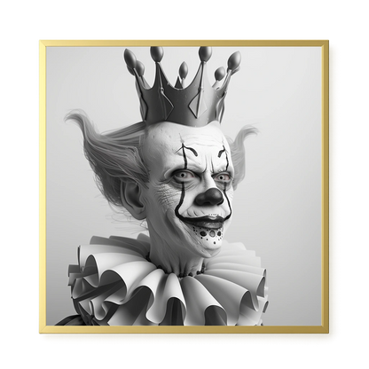 Crowned Clown Canvas Print