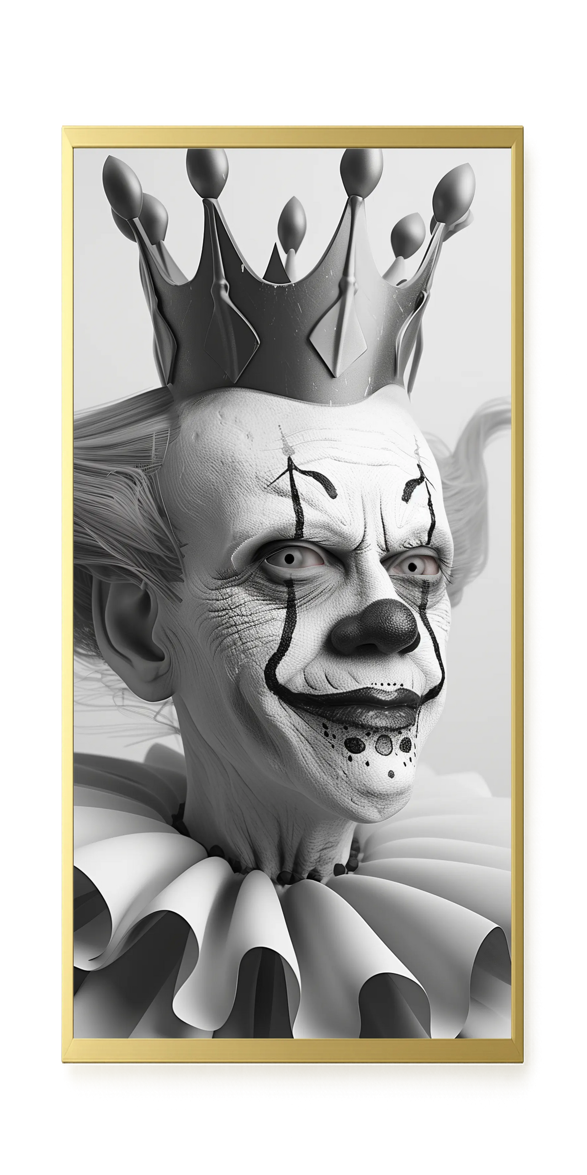Crowned Clown Canvas Print
