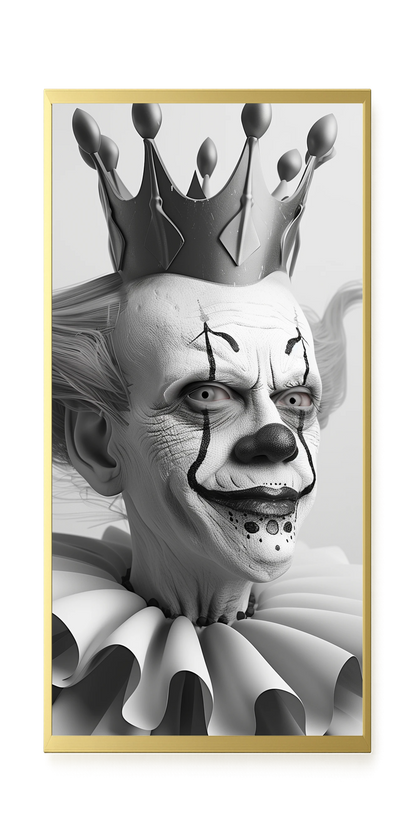 Crowned Clown Canvas Print
