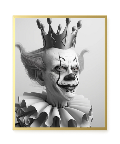 Crowned Clown Canvas Print