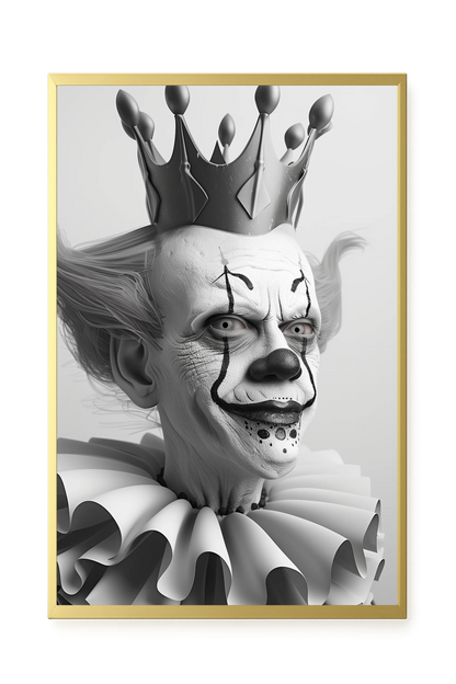 Crowned Clown Canvas Print