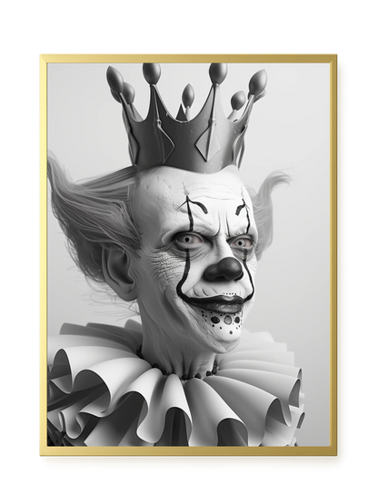 Crowned Clown Canvas Print