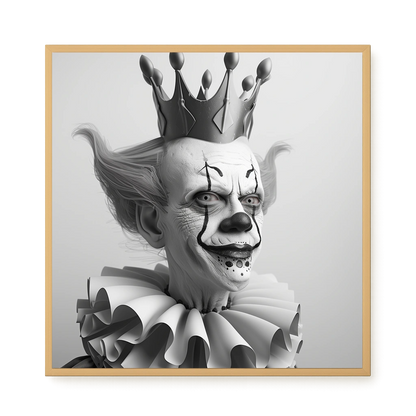 Crowned Clown Canvas Print