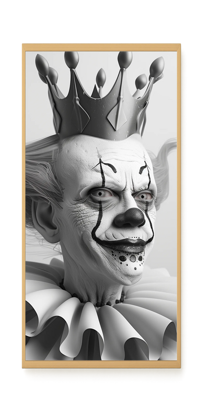 Crowned Clown Canvas Print