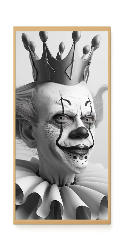 Crowned Clown Canvas Print