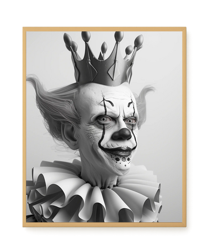 Crowned Clown Canvas Print