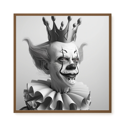 Crowned Clown Canvas Print