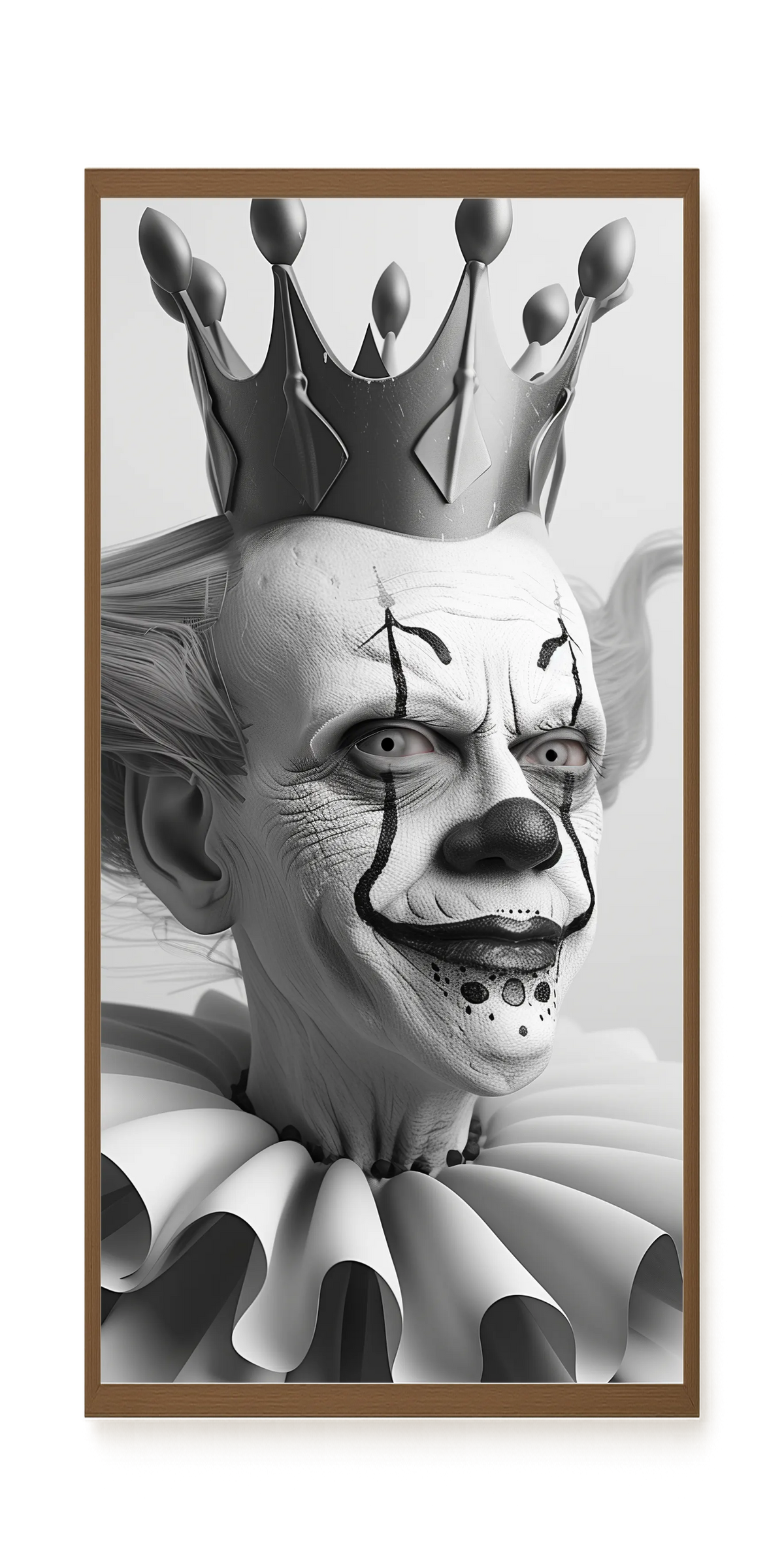 Crowned Clown Canvas Print