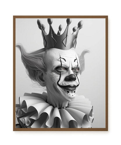 Crowned Clown Canvas Print