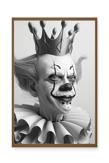 Crowned Clown Canvas Print