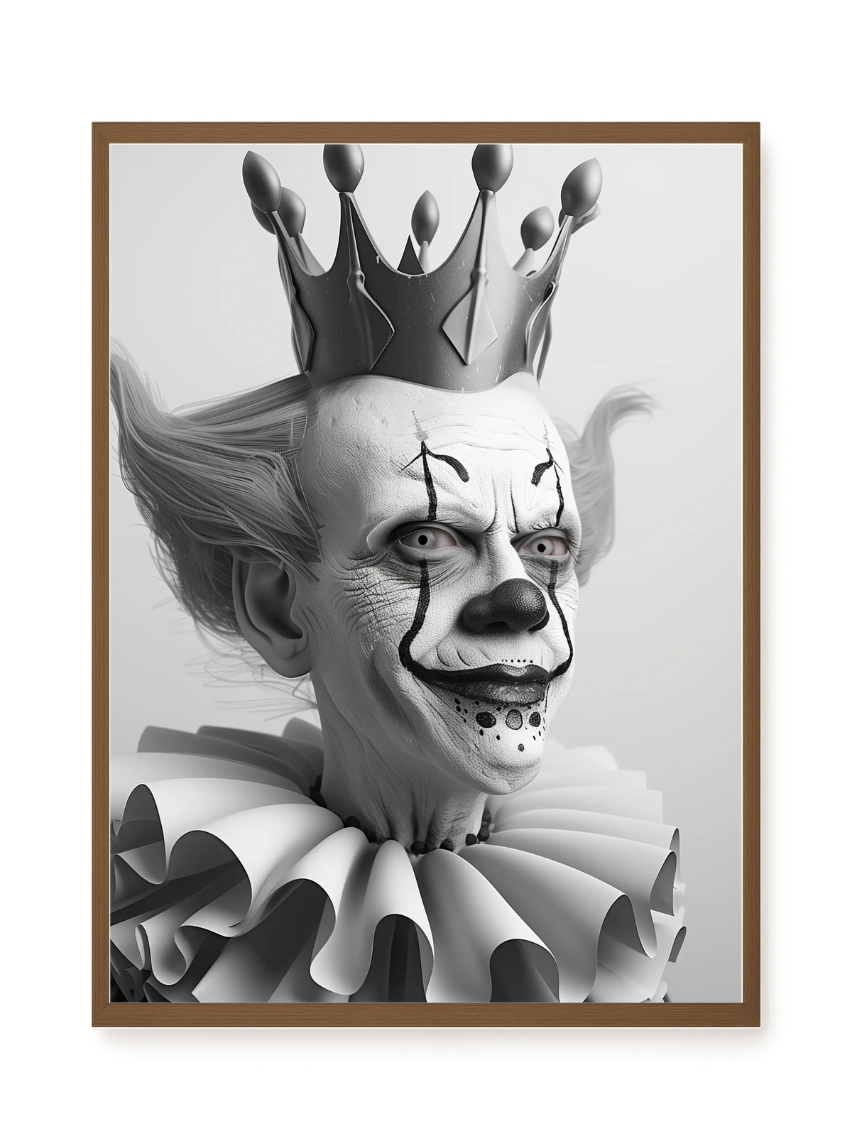 Crowned Clown Canvas Print