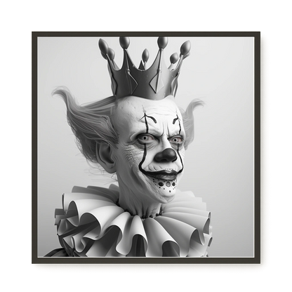 Crowned Clown Canvas Print