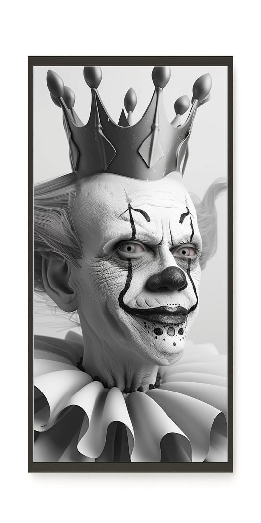 Crowned Clown Canvas Print