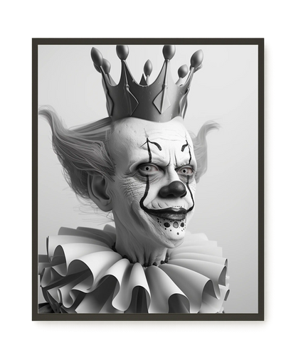 Crowned Clown Canvas Print