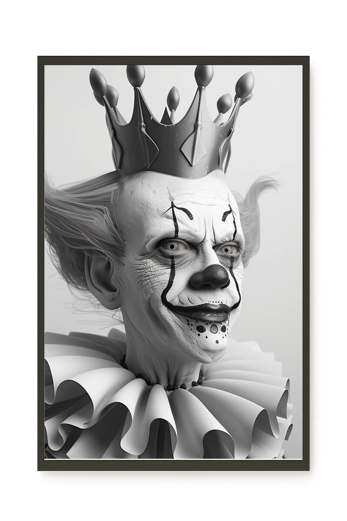 Crowned Clown Canvas Print