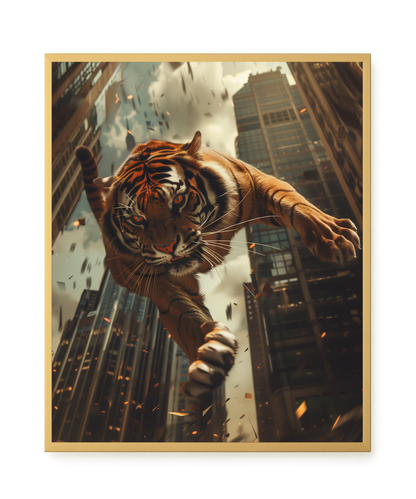 Urban Tiger Canvas Print