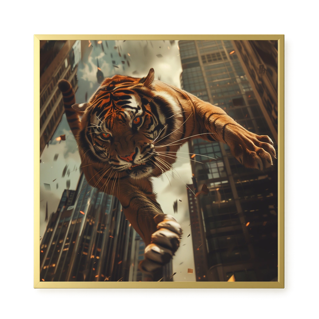 Urban Tiger Canvas Print