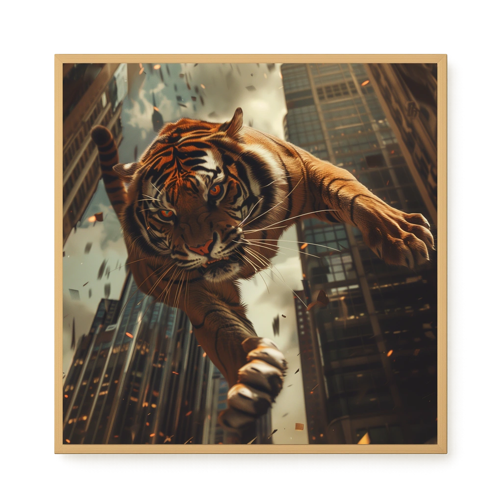 Urban Tiger Canvas Print