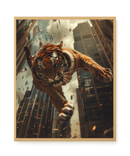 Urban Tiger Canvas Print