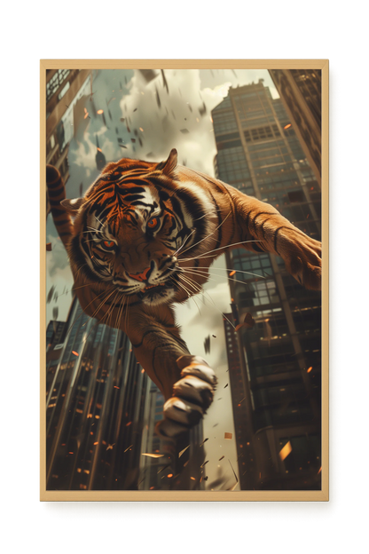 Urban Tiger Canvas Print