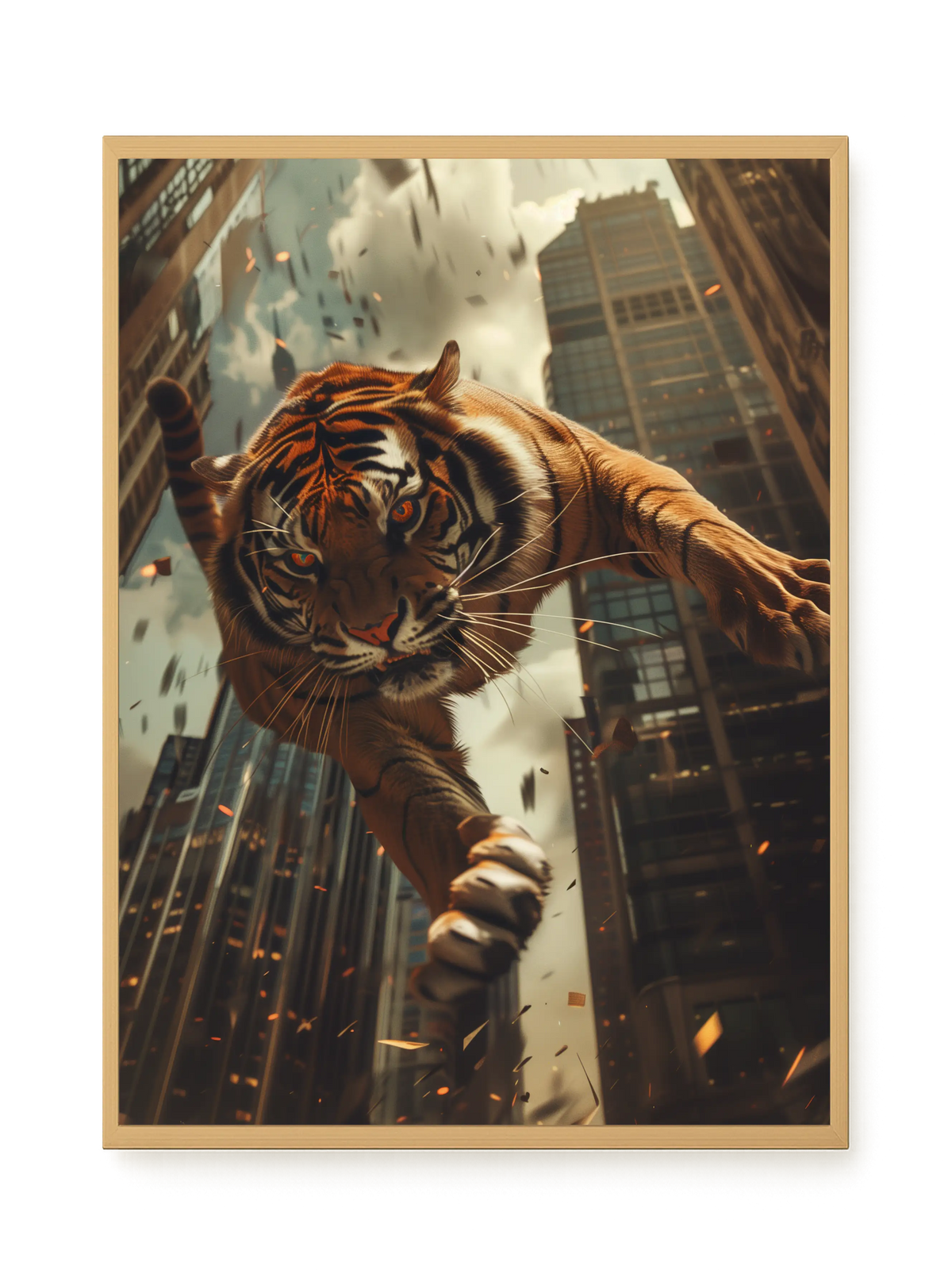 Urban Tiger Canvas Print