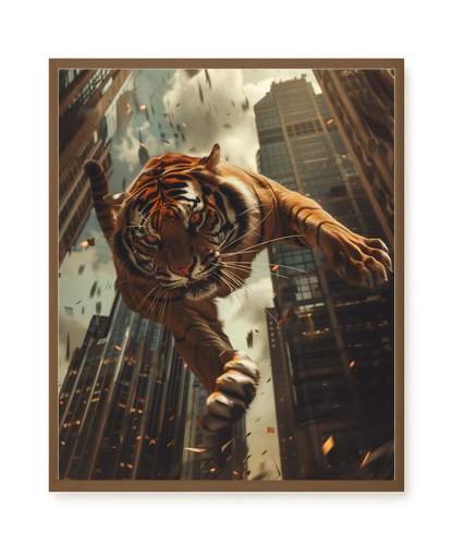 Urban Tiger Canvas Print