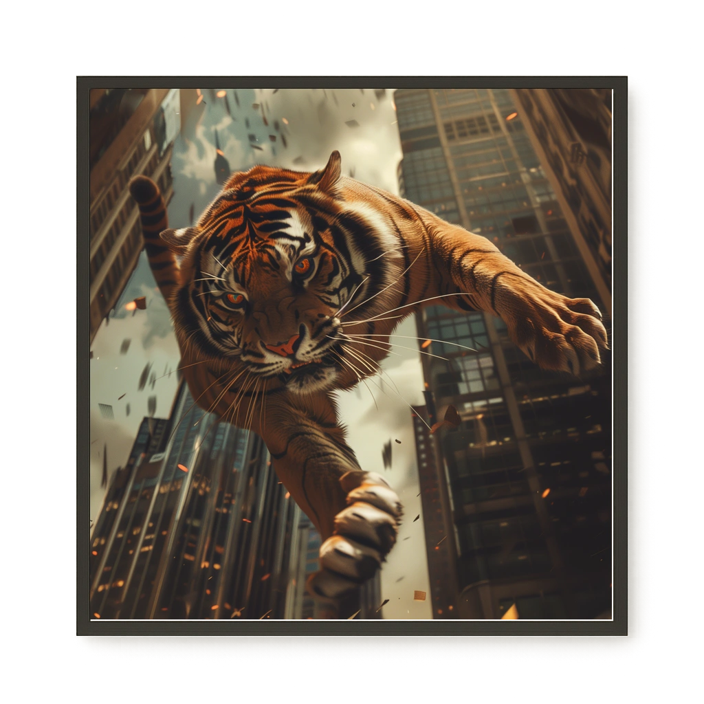 Urban Tiger Canvas Print
