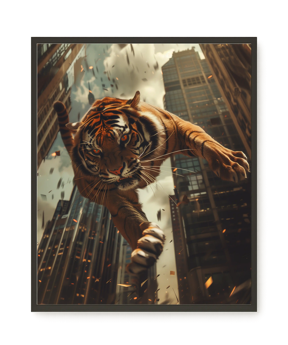 Urban Tiger Canvas Print
