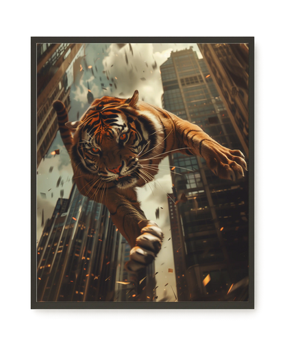 Urban Tiger Canvas Print