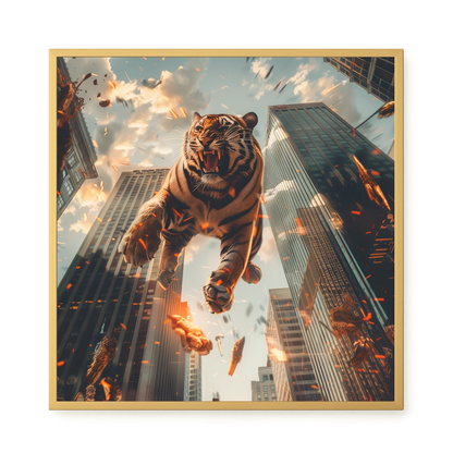 Roaring Tiger Canvas Wall Art