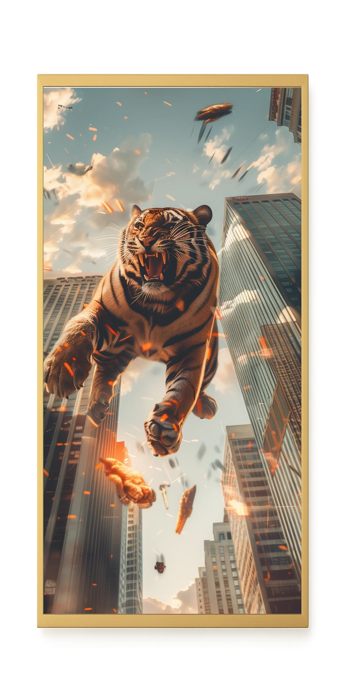 Roaring Tiger Canvas Wall Art
