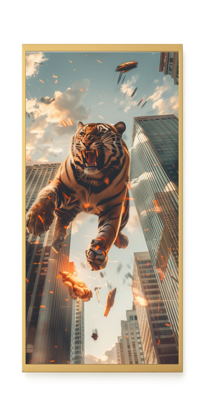 Roaring Tiger Canvas Wall Art