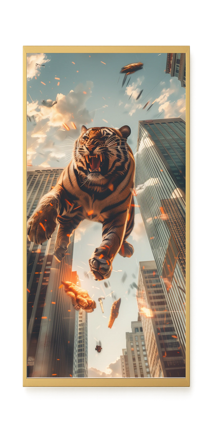 Roaring Tiger Canvas Wall Art