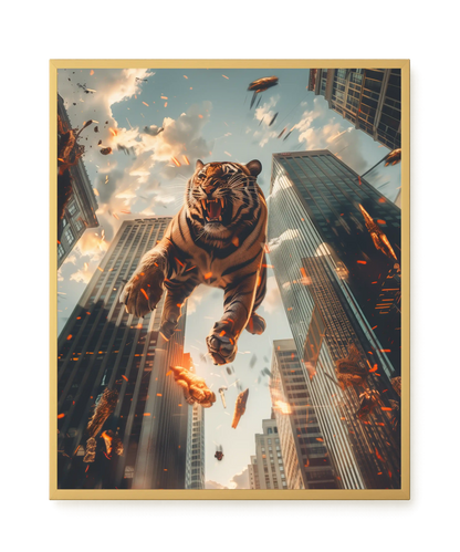 Roaring Tiger Canvas Wall Art