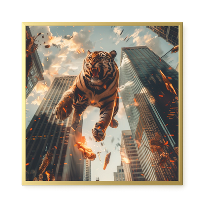 Roaring Tiger Canvas Wall Art