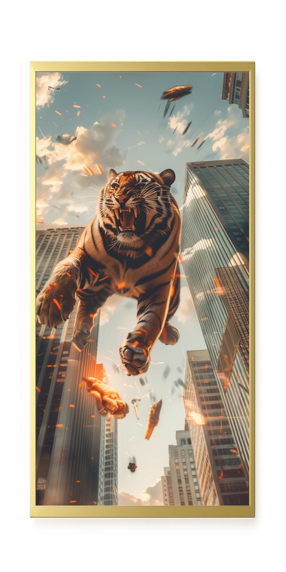 Roaring Tiger Canvas Wall Art