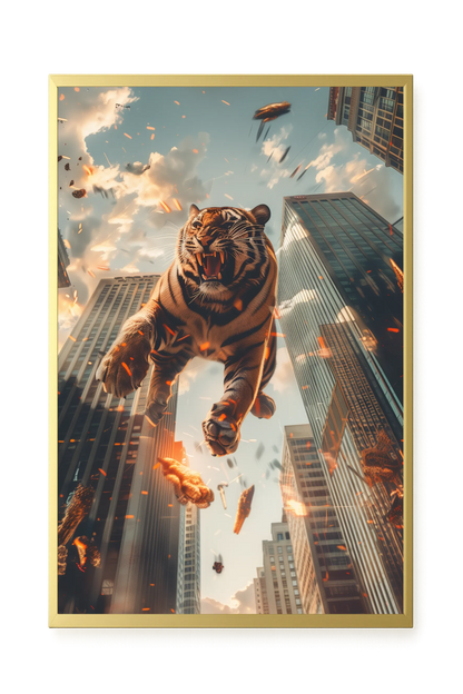 Roaring Tiger Canvas Wall Art