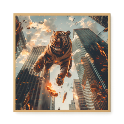 Roaring Tiger Canvas Wall Art