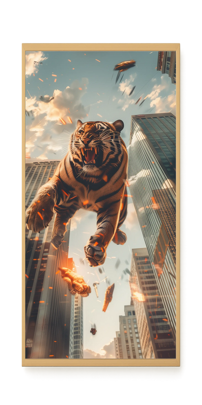 Roaring Tiger Canvas Wall Art