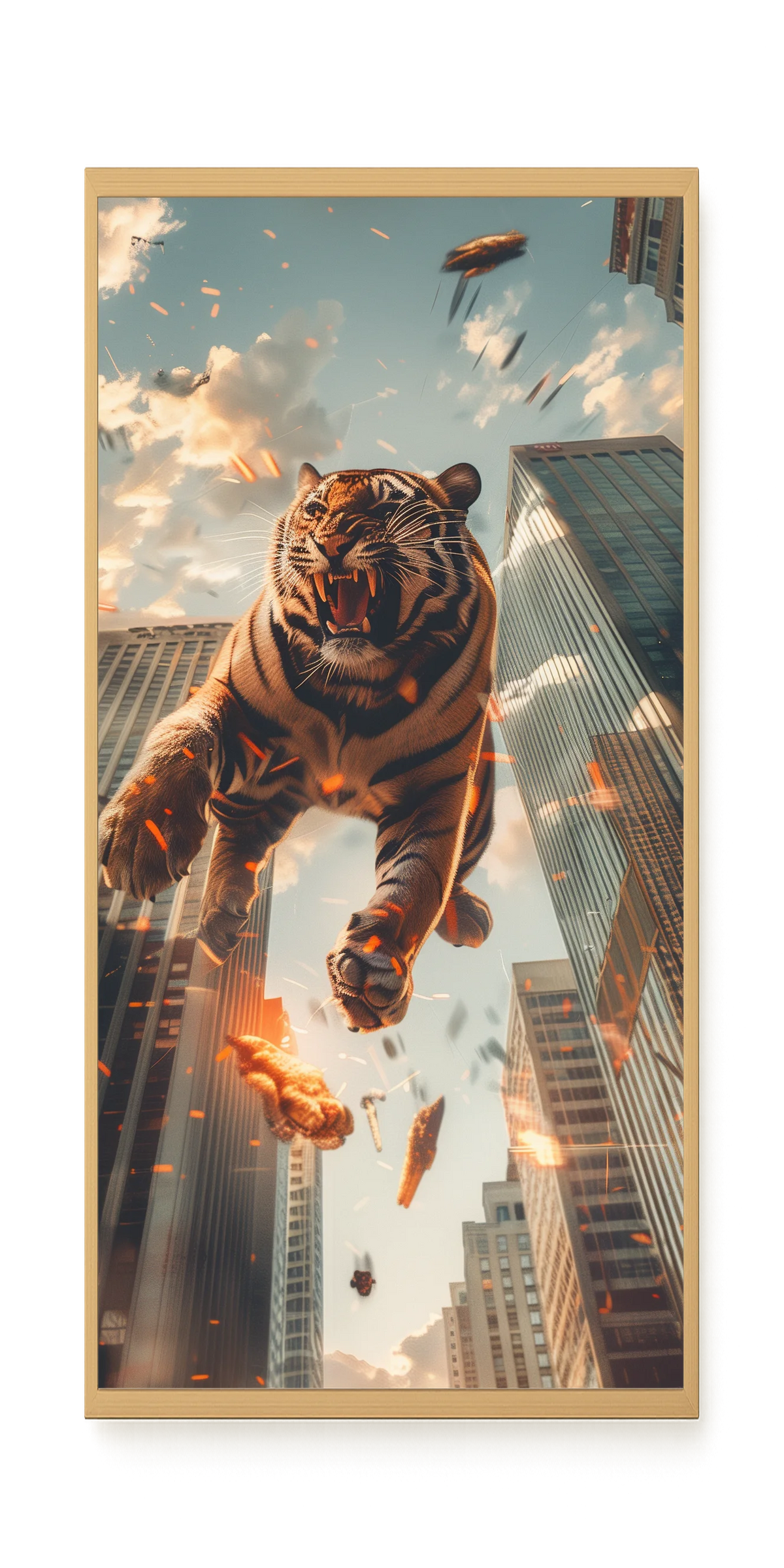 Roaring Tiger Canvas Wall Art