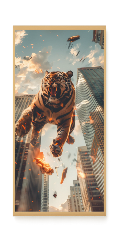 Roaring Tiger Canvas Wall Art