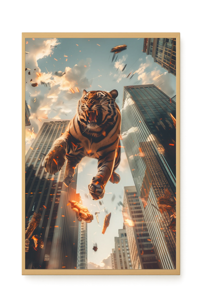 Roaring Tiger Canvas Wall Art