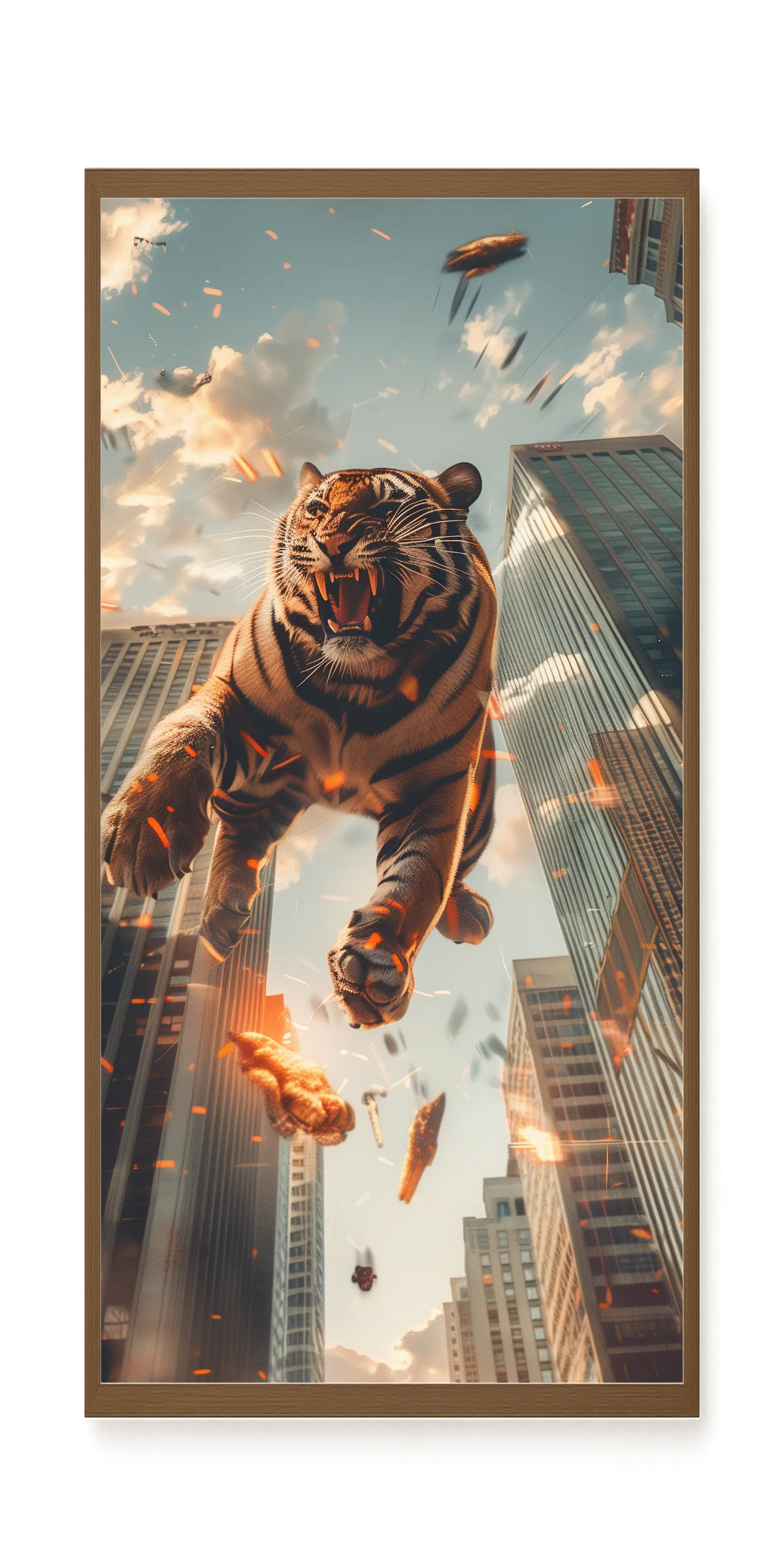 Roaring Tiger Canvas Wall Art