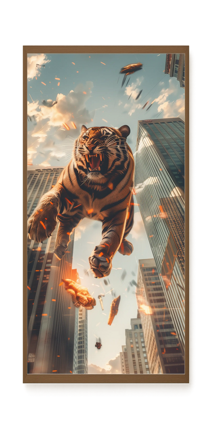 Roaring Tiger Canvas Wall Art