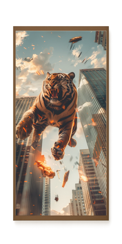 Roaring Tiger Canvas Wall Art