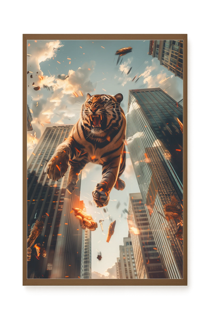Roaring Tiger Canvas Wall Art