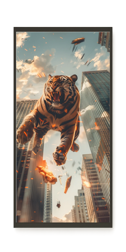 Roaring Tiger Canvas Wall Art