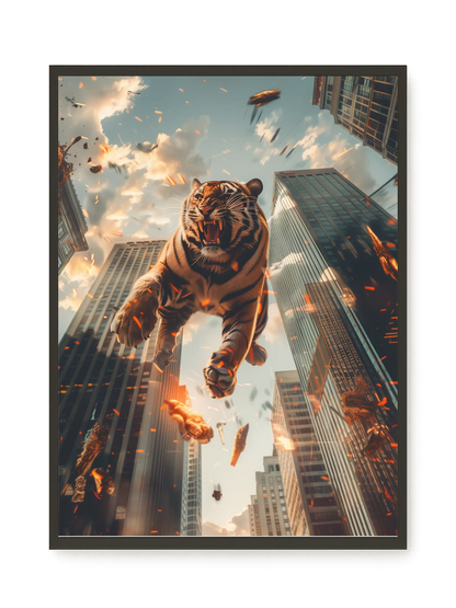 Roaring Tiger Canvas Wall Art