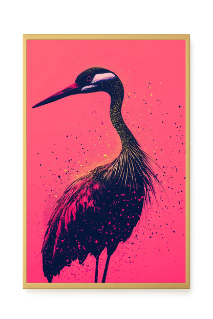Artistic Bird Canvas Wall Art